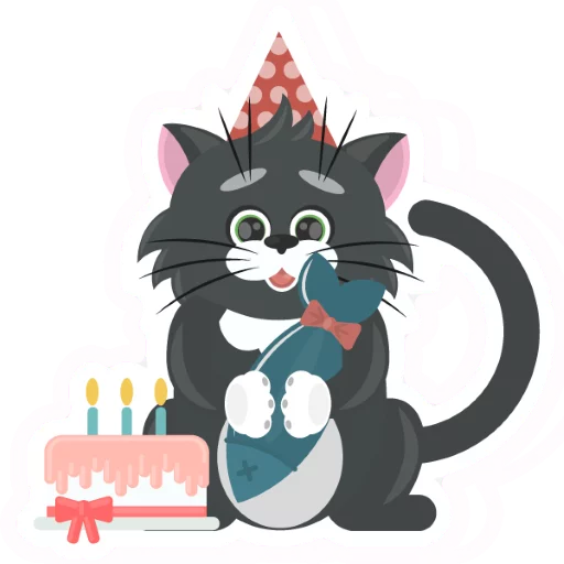😎 Стикер «Dark Cat» для Telegram