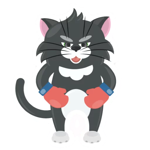 👿 Стикер «Dark Cat» для Telegram