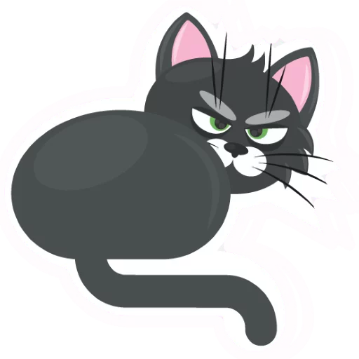 😟 Стикер «Dark Cat» для Telegram
