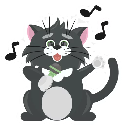 😛 Стикер «Dark Cat» для Telegram