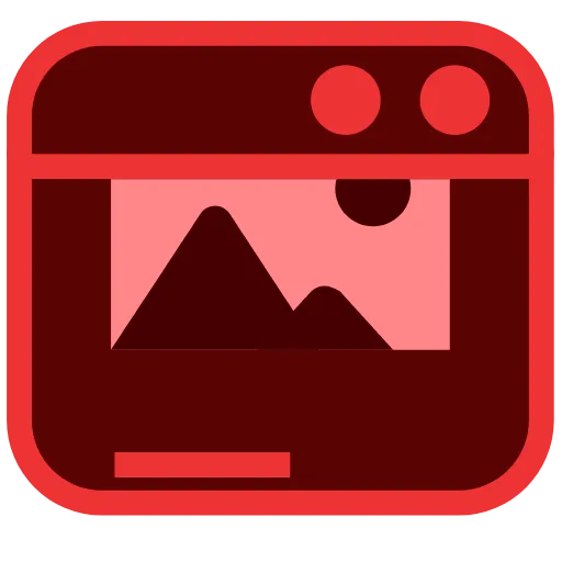 Стикер 16 Red Icons
