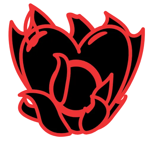 Стикер 5 Red Icons
