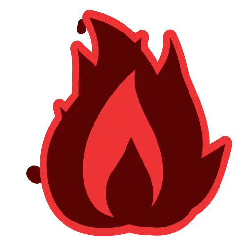 Стикер 9 Red Icons