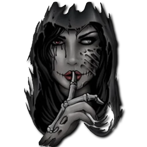 🤫 Стикер «DarkFantasy» для Telegram