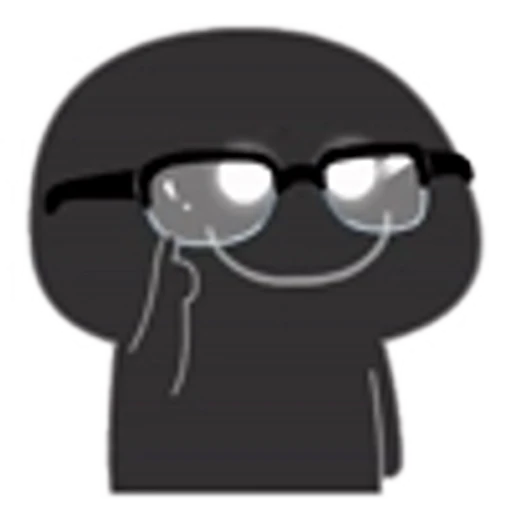 Эмодзи Dark gray для Telegram — скачать
