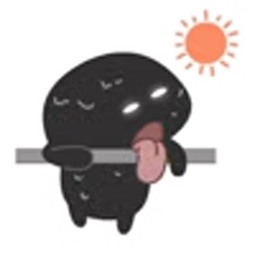 😊 Эмодзи «Dark gray» для Telegram