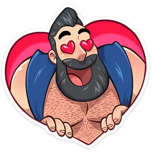 😍 Стикер «Тёмный Валентин» для Telegram