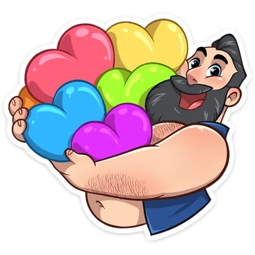 ❤️ Стикер «Тёмный Валентин» для Telegram