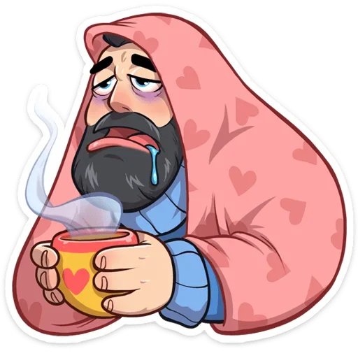 🤧 Стикер «Тёмный Валентин» для Telegram