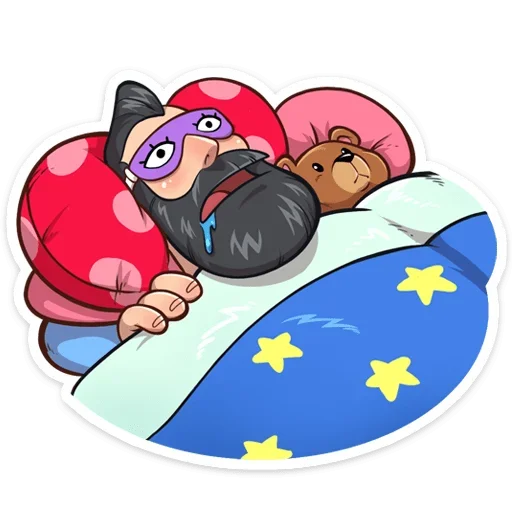 😴 Стикер «Тёмный Валентин» для Telegram