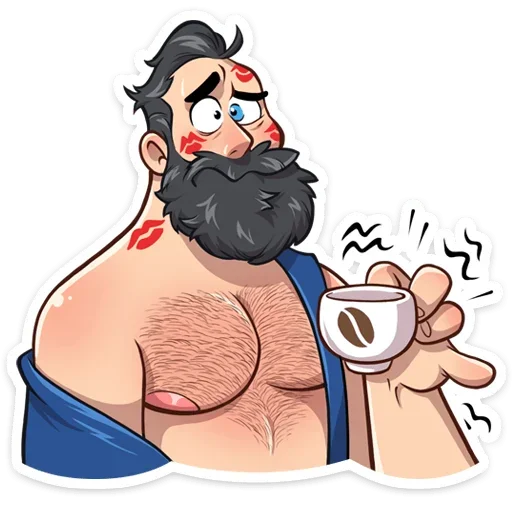 ☕️ Стикер «Тёмный Валентин» для Telegram