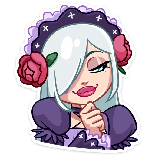 👩‍🦰 Стикер «Тёмная Леди» для Telegram