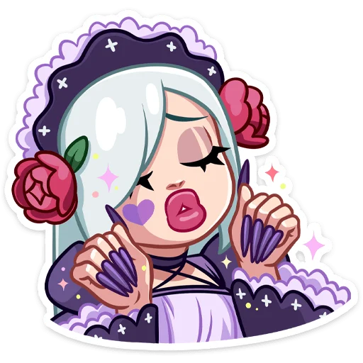 💃 Стикер «Тёмная Леди» для Telegram