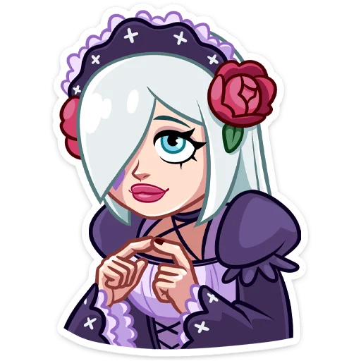 🥺 Стикер «Тёмная Леди» для Telegram
