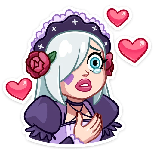 🥰 Стикер «Тёмная Леди» для Telegram