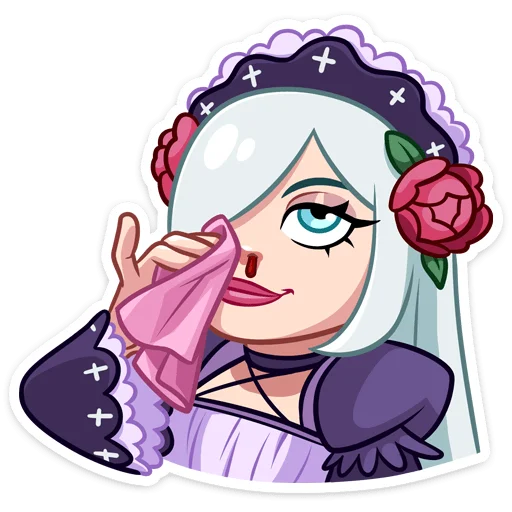 🫢 Стикер «Тёмная Леди» для Telegram