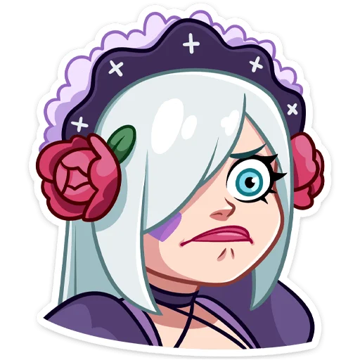😠 Стикер «Тёмная Леди» для Telegram
