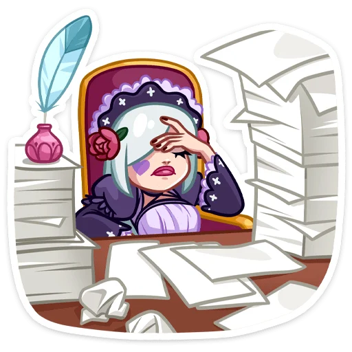 🤦‍♀ Стикер «Тёмная Леди» для Telegram
