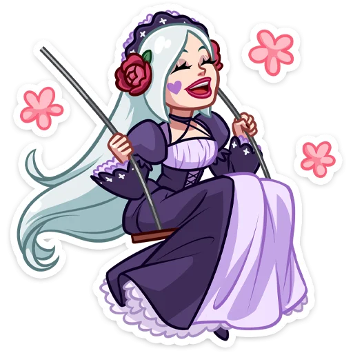 ☺️ Стикер «Тёмная Леди» для Telegram