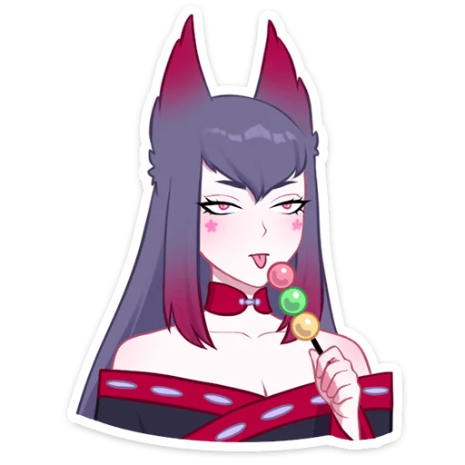 🍡 Стикер «Тёмная Мари» для Telegram