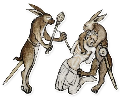🔨 Стикер «Dark medieval fun» для Telegram