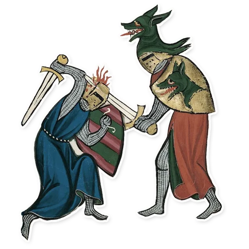 ⚔️ Стикер «Dark medieval fun» для Telegram