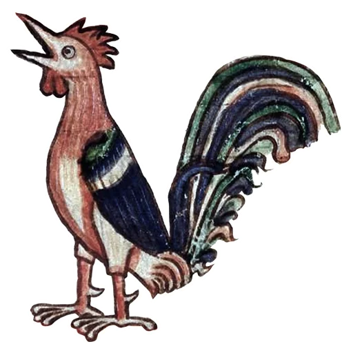 🐔 Стикер «Dark medieval fun» для Telegram