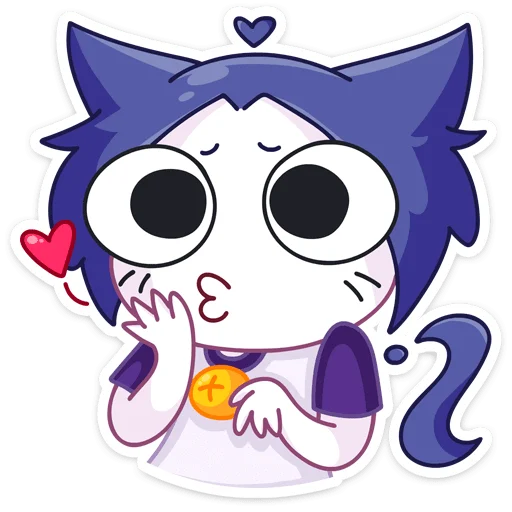 😘 Стикер «Тёмная Милшу» для Telegram