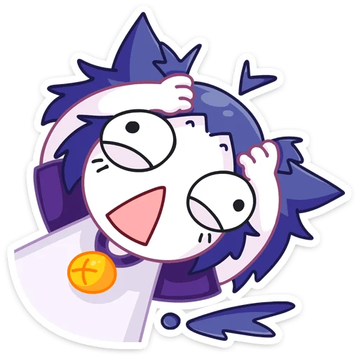 😱 Стикер «Тёмная Милшу» для Telegram