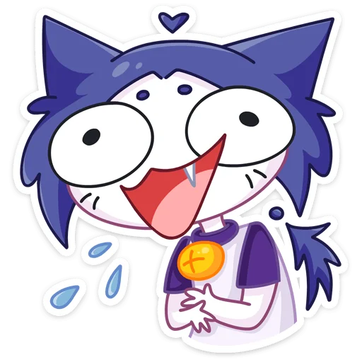 Стикерпак Тёмная Милшу для Telegram