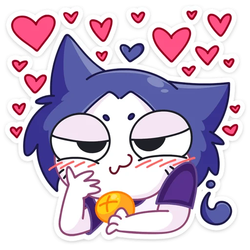 ❤️ Стикер «Тёмная Милшу» для Telegram