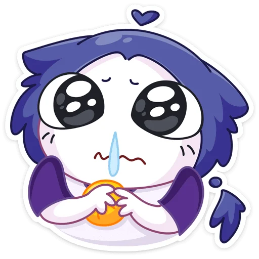 🥺 Стикер «Тёмная Милшу» для Telegram