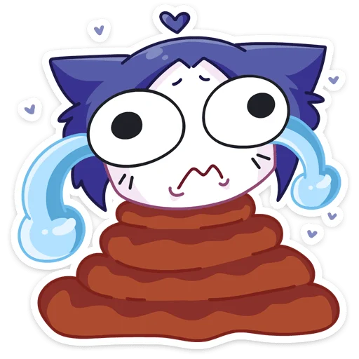 😭 Стикер «Тёмная Милшу» для Telegram