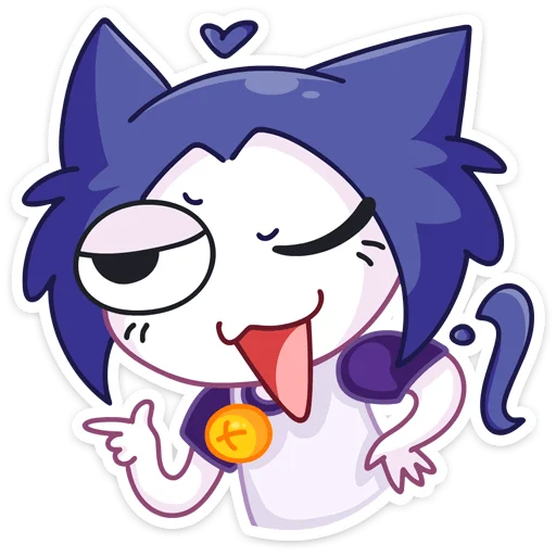 😉 Стикер «Тёмная Милшу» для Telegram