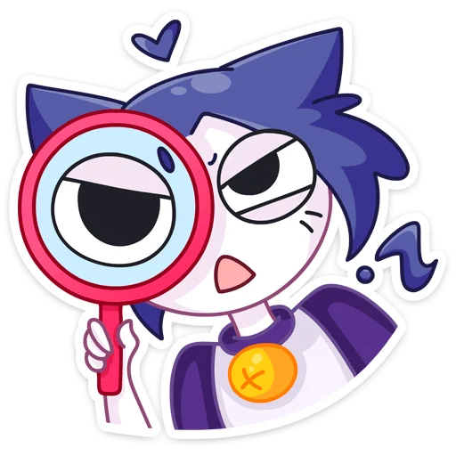 🔎 Стикер «Тёмная Милшу» для Telegram