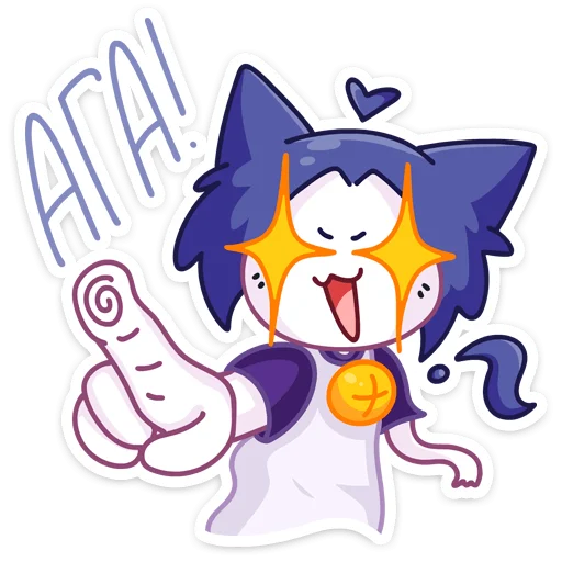 👍 Стикер «Тёмная Милшу» для Telegram