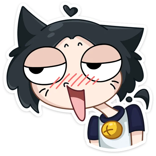 😏 Стикер «Темная Милшу - стиль на Милшу в черном цвете» для Telegram
