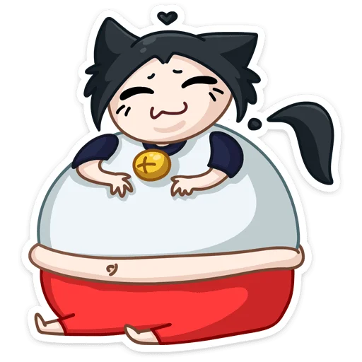 🍔 Стикер «Темная Милшу - стиль на Милшу в черном цвете» для Telegram
