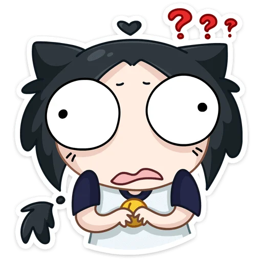 😨 Стикер «Темная Милшу - стиль на Милшу в черном цвете» для Telegram