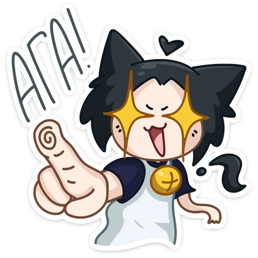 🤩 Стикер «Темная Милшу - стиль на Милшу в черном цвете» для Telegram