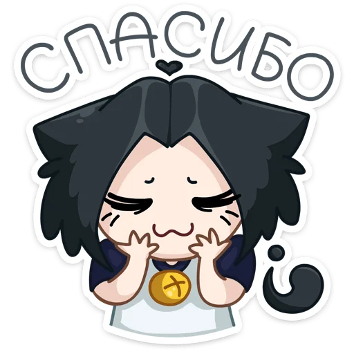 ☺️ Стикер «Темная Милшу - стиль на Милшу в черном цвете» для Telegram
