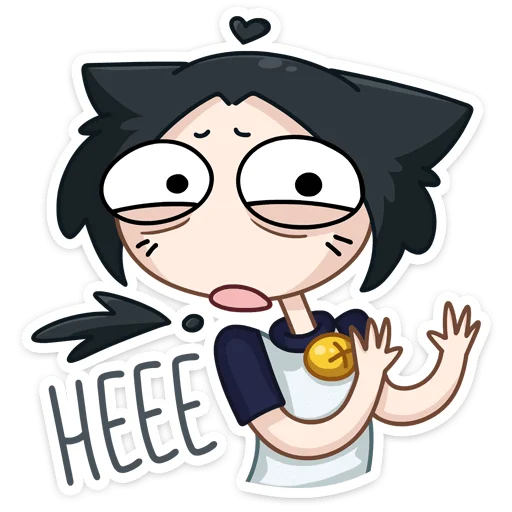 🙅‍♂ Стикер «Темная Милшу - стиль на Милшу в черном цвете» для Telegram