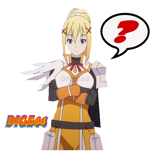 ❓ Стикер «DARKNESS KONOSUBA» для Telegram