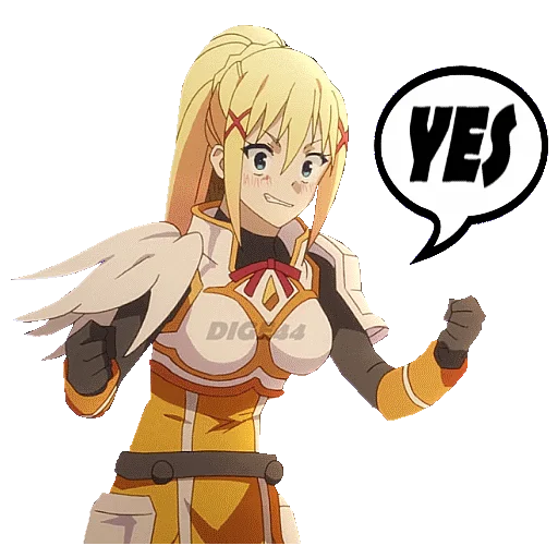 Стикерпак DARKNESS KONOSUBA для Telegram