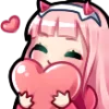 ❤️ Эмодзи «Zero Two» для Telegram