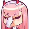 😔 Эмодзи «Zero Two» для Telegram
