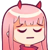 😔 Эмодзи «Zero Two» для Telegram