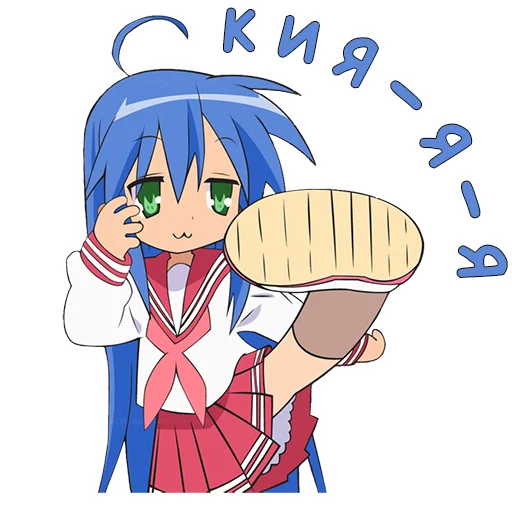 👊 Стикер «Izumi Konata» для Telegram