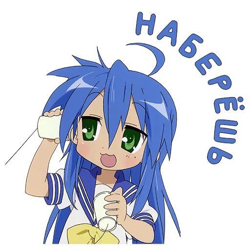 📲 Стикер «Izumi Konata» для Telegram