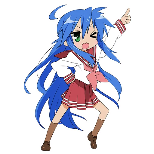 😉 Стикер «Izumi Konata» для Telegram